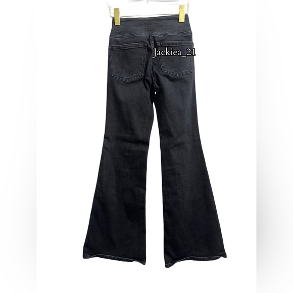 Women's Black Flared Jean - Picture 2 of 8
